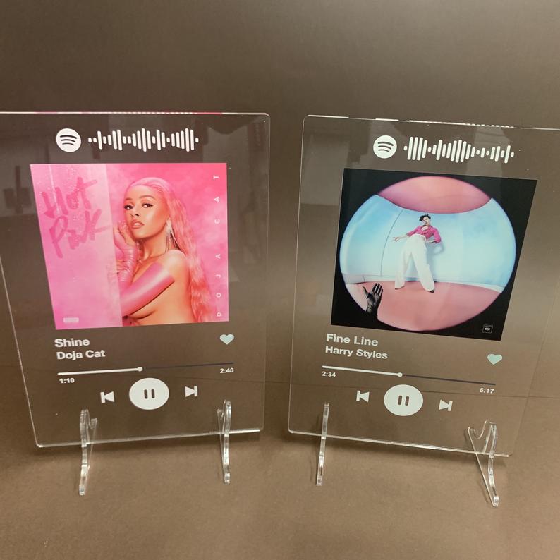 spotify music plaque template